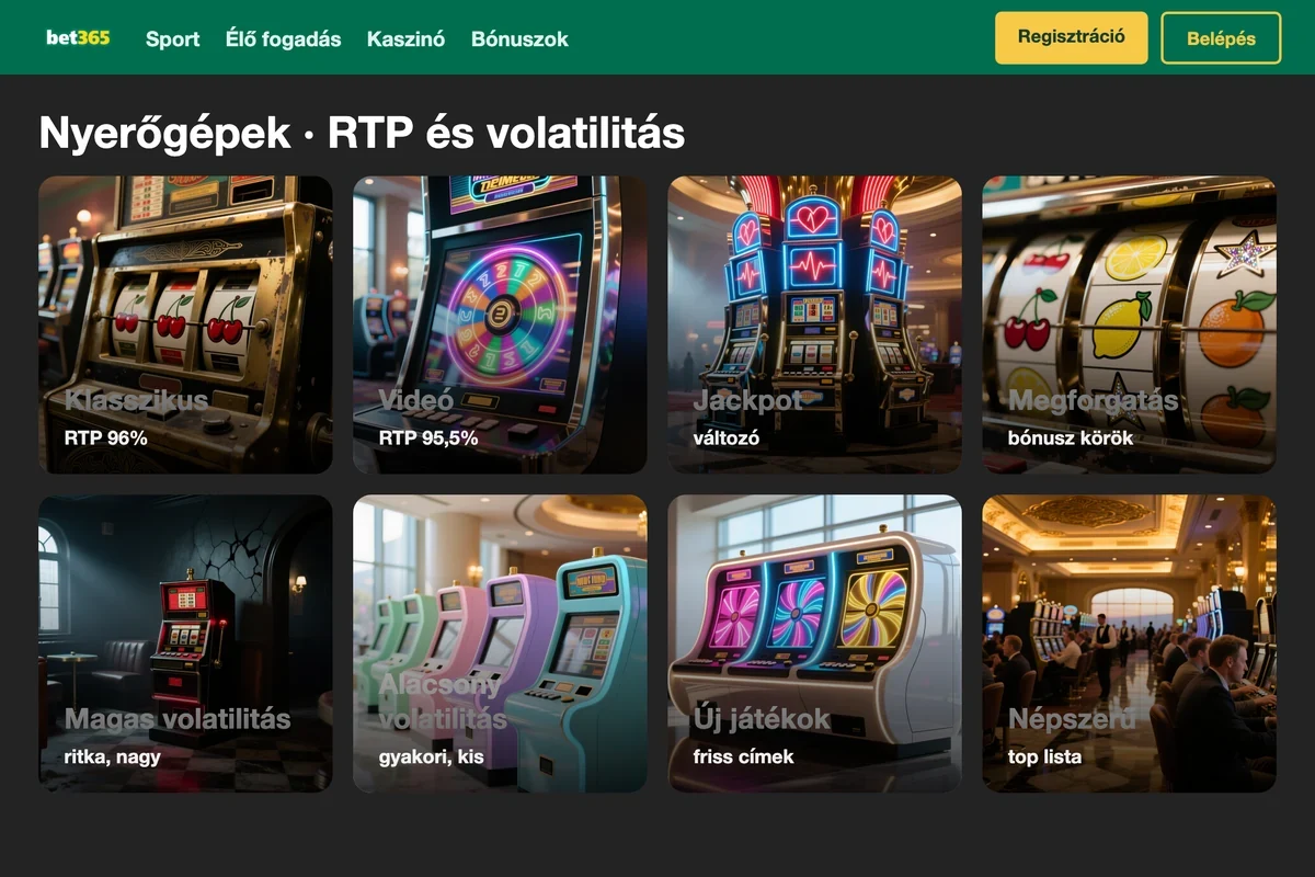 Nyerőgépek: RTP, volatilitás és pörgetések
